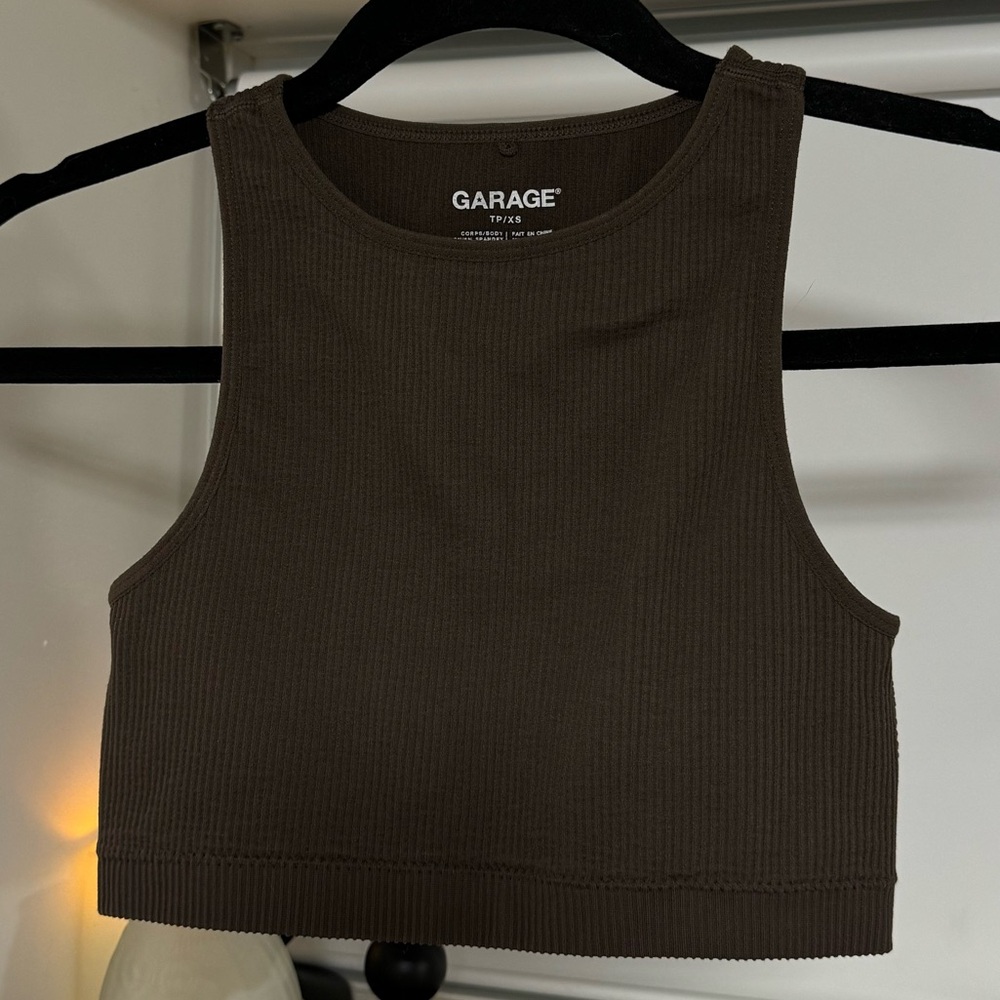 Garage Cropped Muscle Tank